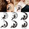 Dopetattoo 6 sheets Temporary Tattoos Fairy Moon Fake Tattoos for Women Girls