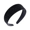 Amariver Black Rhinestone Headbands Sparkly Glitter Hair Band for Women Fashion Crystal Thick Headband Diamonds Wide Beaded Head band Bling Jeweled Hair Hoops Stylish Hair Accessories for Women Girls