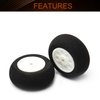 MroMax RC Airplane Wheels 1.57" Dia,4Pcs Foam Wheel Replacement for DIY RC Model Plane Aircraft