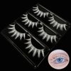 White False Eyelashes Halloween White Eye lashes Extension Tools MUQIU37 Anime Cosplay White Lahses Makeup Natural Looking Masquerade Party Eyelashes Easter Costume Party Eye Lashes (MQ11-14mm)
