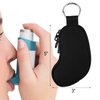 Beautyflier Asthma Inhaler Case Holder Travel Handy Mini Bag for Adults and Kids, Does Not Include Inhaler (Black)