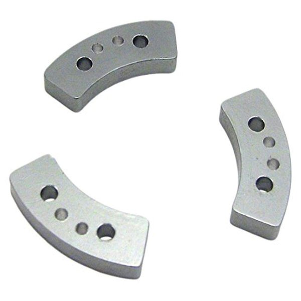 Hot Racing TRX15HSL Aluminum Hard Anodized Long Slipper Clutch Pads (3) - TRA