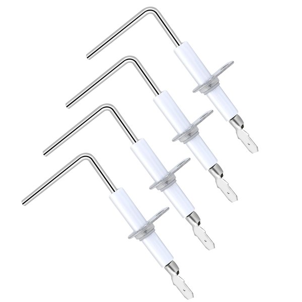 Puxyblue SEN01114 Furnace Flame Sensor Fit for Trane American Standard Gas Furnace Replaces SEN0441 SEN491-Stainless 4 Packs