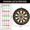 TEMI Giant Dart Board Game for Kids & Adults, 29in Dartboard with 20pcs Sticky Darts for Boys Girls 3 4 5 6 7 8 Years, Perfect for Indoor and Outdoor Gamd Party