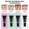 MAEPEOR Moisturizing Face Primer 4 Colors Long Lasting Matte Face Primer For Neutralizing Uneven Skin Tones & Brightening Complexion (01 Purple)