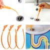 MIFXIN Hair Drain Clog Remover 20 Inch Flexible Hair Drain Catcher Sewer Pipe Cleaner Relief Cleaning Tool for Sink Tube Drain, Perfect for Strainers Pipes Bathroom Kitchen Shower (4 Pack)