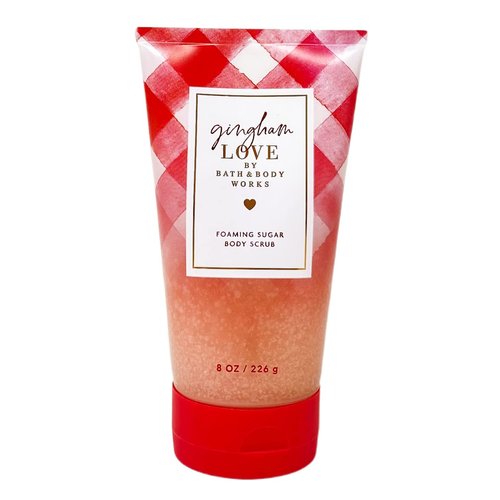 Generic Bath and Body Work GINGHAM LOVE Body Scrub and Body Lotion Bundle - Full Size, red