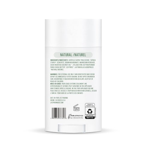 Artifa Natural Deodorant, Aluminum Free for Women and Men with Probiotics, Coconut oil, Shea Butter 2.65 oz (75 g)