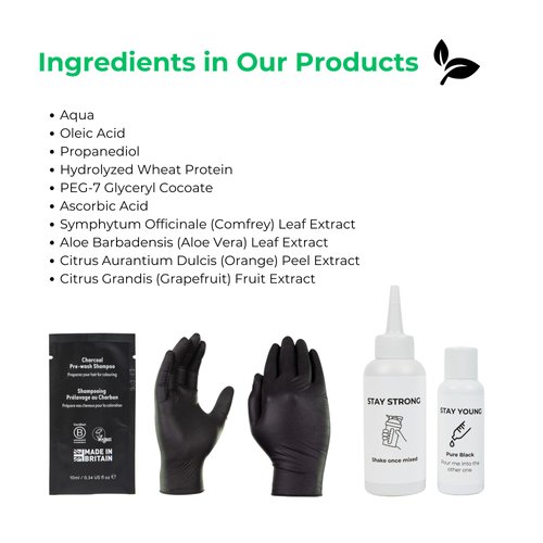 Natural Kings Men's Hair Dye, Pure Black - Natural Ingredients, Long-Lasting, Gray Coverage, Easy Application, No Harsh Chemicals, 3.74 Fl Oz