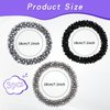 Mabor 3Pcs Rhinestone Hair Ties High Ponytail Holder Decorative Bling Elastic Fancy Beaded Hair Ties Glitter Pretty Hair Scrunchie Stretchy Hair Accessories for Women Girls