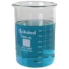United Scientific™ BG1000-2000 Borosilicate Laboratory Grade Glass Beakers | Griffin Style Low Form Beaker | Graduated with Spout | Designed for Laboratories & Chemistry Classrooms | 2,000mL | 1 Each