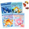 Crafts for Kids Ages 4-8 Sticker Paint Numbers Books for Kids Boys Girls Ocean Vehicles Desserts Monster Stickers Party Favors Road Plane Travel Toy Activity Book Relaxation Christmas Gifts