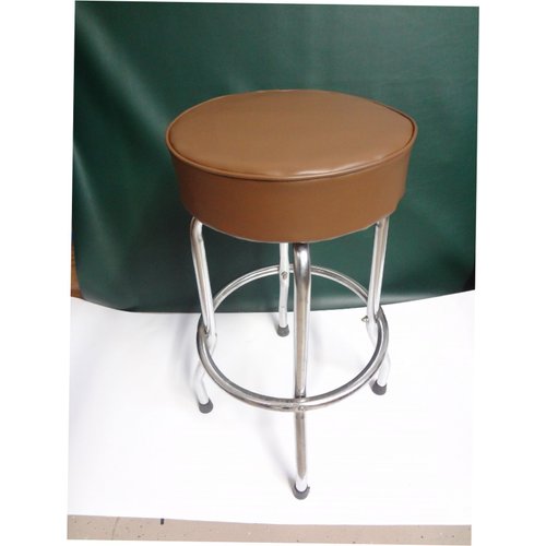 Custom Grafix Medium Brown Slip-on Bar Stool Cover 12-15 Inch Diameter (15" Diameter with 4" Sideband)
