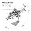 Piececool 3D Metal Puzzle Military Model Kits, 10 Helicopter Airplane Models Kits to Build for Teens Men Hobbies Toys DIY Brain Teaser Puzzles, Great Birthday Gifts, 122 Pcs