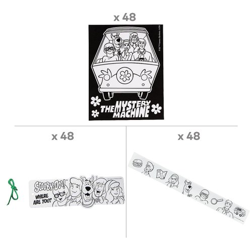 Fun Express Bulk 144 Pieces Color Your Own Scooby-Doo! Craft Kit Activities