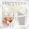 woric Double Faced Ivory Ribbon 1 1/2 inch 30 Yards Cream Satin Ribbon for Flower Bouquet Bows Crafts Gift Wrapping Wedding Home Decorations