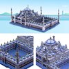 Microworld 3D Metal Puzzle, Turkey Blue Mosque Architecture Metal Model Kits, 3D Puzzles for Adults DIY Building Model Brain Teaser Toys for Teens (Sultan Ahmed Mosque)
