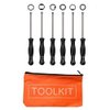 6Pcs Carburetor Adjustment Tool Kit with Case Including 21 Teeth Splined/7 Teeth Splined/Hexagon/Double D/Small Head Single D/Single D for 2 Cycle Carburetor Engine