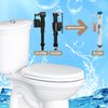 R&T Toilet Fill Valve, Anti Siphon Toilet Tank Replacement Kit, Universal Easy Install Toilet Parts Inside Tank