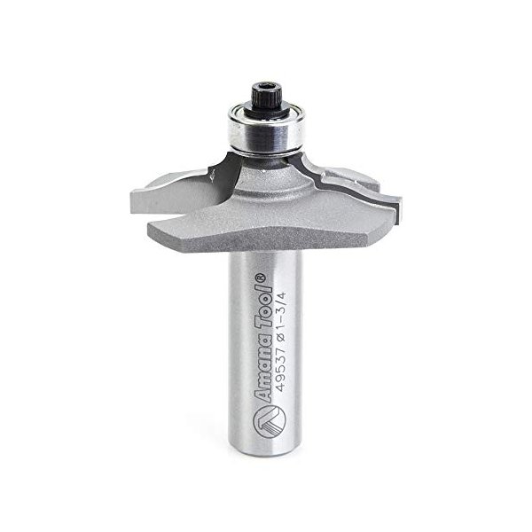 Amana Tool - 49537 Carbide Tipped Cabinet Door Edge - Front Face Edge - 1/8 x 31/64 Radius