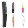 Y WIGS 10pcs Loc Extension Tools Kit for Dreadlocks - Dreadlock Crochet Hook, Crochet Needle, Interlocking Tool, Rat Tail Comb, Tools for Twist/Braids