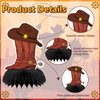 DTOFOOT 10 Pcs Cowboy Party Decorations, Wild West Cowboy Honeycomb Centerpieces for Tables Cowboy Party Decorations Western Themed Party Decorations Cowboy Birthday Party Decorations