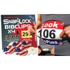 EventClip US Flag Snap-Lock BibClips Made with Recycled Plastic. Fed up with Safety Pins?.. for securing Running and Cycling Numbers, far Better Than Magnets and far Less Packaging.