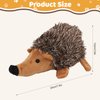 Pilipane Plush Dog Toy, Hedgehog Dog Squeaky Toy, Soft Animal Plush Dog Toothbrush Chew Toy, Interactive Squeaky Hide and Seek Plush Dog Toy,Stuffed Biting Training Playing Toys for Pet Puppy Chewers