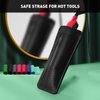 ZAXOP Resistant Silicone Mat Pouch for Flat Iron, Curling Iron,Hot Hair Tools (Black)