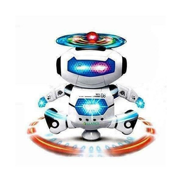 Happy Child Best Musical and Naugty Dancing Robot - 3D Lights and Very Attractive Musical Robot for Kids