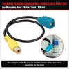 RED WOLF Reverse Camera Adapter Fakra Z to RCA Female Plug for Select Mercedes Benz Volvo Ford Vehicle Navigation Radio System Rear View Camera RWBZ1621 Reversing Parking Cable Adaptor