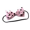 EmilyRose Couture Light Pink and Brown Polka Dot Hair Bow (Headband)