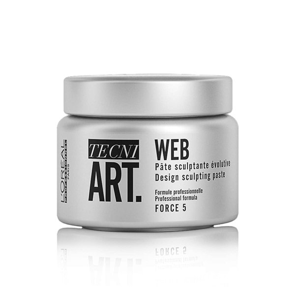 L'Oreal Professionnel Web Sculpting Paste| Strong Hold Pomade and Styling Gel | Defines and Sculpts | For All Hair Types