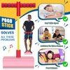 4 Pcs Pogo Stick Foam Pogo Jumper for Kids Foam Pogo Jumper Pogo Stick Toy Fun and Safe Jumping Stick for Teens Adults Outdoor Indoor Sports Gift,makes Squeaky Sounds and Squeaks with Each Hop