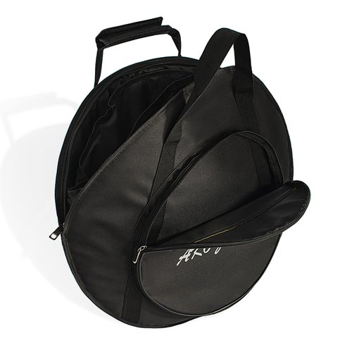 AKOZLIN 22" Cymbal Gig Bag with Carry Handle,5mm thick Padded cotton for perfect protection, Great for Dust-proof and waterproof Storage（Black)