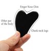 WEDDINGHELPER Jade Roller and Gua Sha Set: Facial Beauty Tools, Face Roller Skin Massager for Fac, for Skin Care Routine (Black)