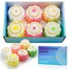 Bath Bombs Gift Set,6pcs Handmade Fizzies, Shea & Coco Butter Dry Skin Moisturize, Perfect for Bubble Spa Bath,Birthday Mothers Day Hallows' Day Gifts idea for Her