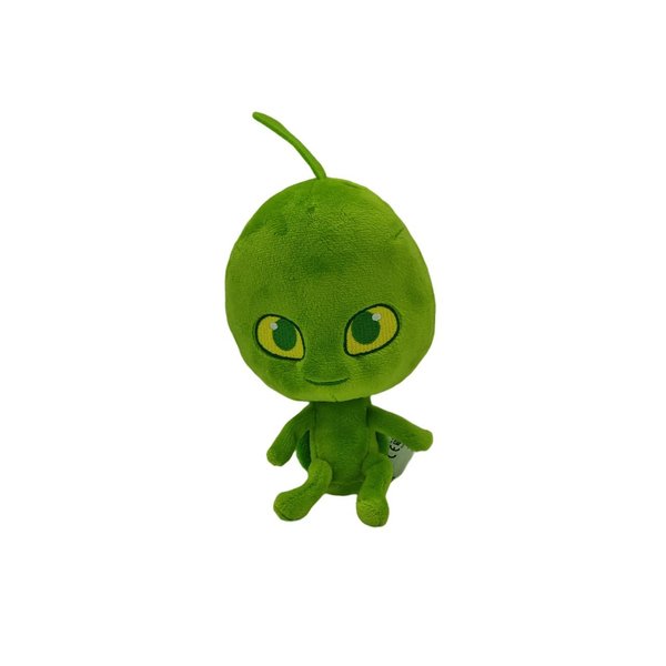 BANDAI Miraculous Kwami Wayzz Plush Toy from Tales of Ladybug and Cat Noir | 15cm Wayzz Soft Toy | Super Soft and Cuddly Toys Bring Their Favourite TV Show to Life