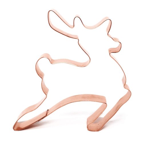 Flying Reindeer Christmas Cookie Cutter, 4 x 3.75 inches