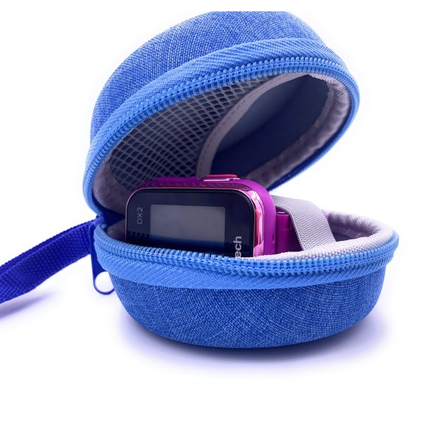 xcivi Carrying Case for VTech KidiZoom Smartwatch DX3, DX2, Gizmo Watch/Watch 2 and Little Tikes Tobi/Tobi 2 Robot Smart Watch for Kids, Compatible Vtech Kidizoom Smartwatch Accessory (Blue)