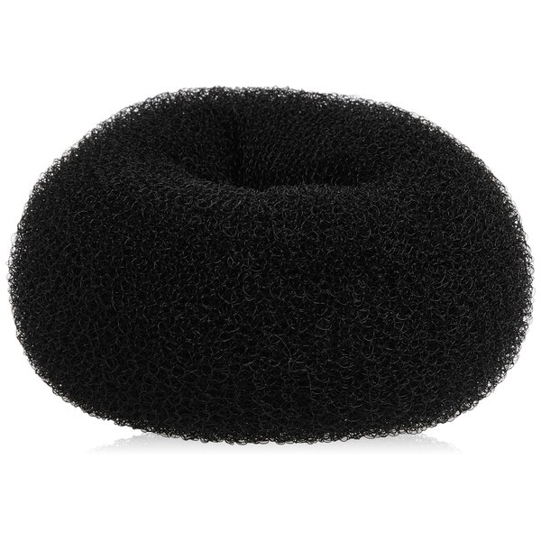 Diane Jumbo Hair Donut, Black, 5.5"