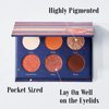READY TO SHINE Mars Voyage Small Eyeshadow Palette with 6 Highly Pigmented Matte, Frost, and Shimmer Pocket-Sized Mini Travel Eyeshadows