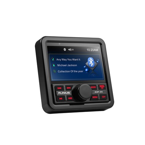 Marine stereo Audio Systems car 4-inch Display Screen, Built-in Amplifier, Digital Media MP3 Player, USB Port, AM/FM Radio