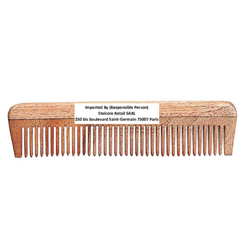 SVATV Handcrafted Neem wood Comb For Detangling Hair For Thick, Curly And Wavy Hair, Non-static And Eco-friendly With Wide Tooth For Grooming Hair Comb - (N-42)