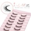 Onlyall Natural Lashes Short Eyelashes Wispy Lashes Natural Look Soft False Eyelashes False Eye Lashes Faux Mink Eyelashes 7 Pairs D2