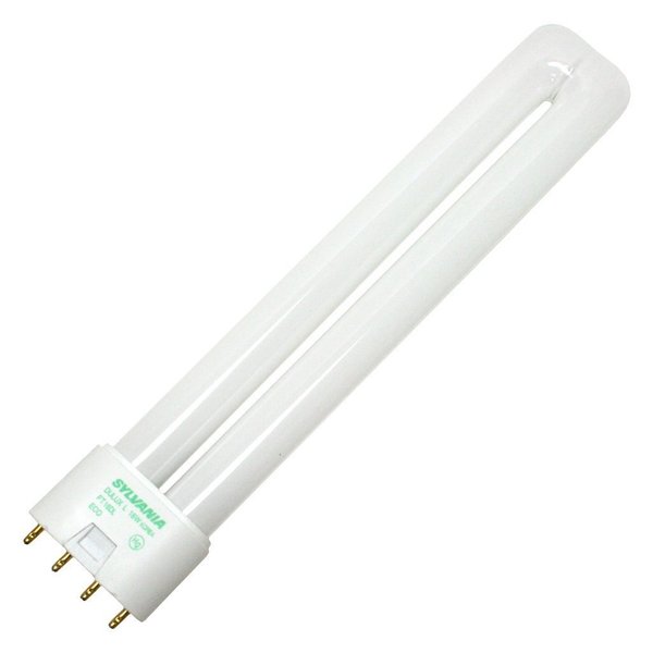 (Case of 10) SYLVANIA 20588 - FT18DL/835/ECO - 18 Watt CFL Light Bulb - Compact Fluorescent - 4 Pin 2G11 Base - 3500K