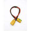 LinsyRC 1pc XT90-S Anti-Spark Female Connector to XT90 Male Connector Extension Cable 30CM 10AWG for RC Model Vehicle Aircraft Model (XT90 Extension Cable)