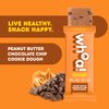 Whoa Dough Edible Cookie Dough Bars- Certified Non-GMO, Kosher and Gluten Free Bars - Healthy Snack Foods - Plant Based Snacks - Peanut Butter Chocolate Chip Cookie Dough - 10 Pack