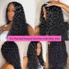 kysonty Lace Front Wigs Human Hair 180% Density 13x4 Wet and Wavy Water Curly Lace Front Wig Human Hair Pre Plucked Glueless Wigs Human Hair for Black Women with Baby Hair (28inch, Natural Color)