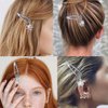 5 Pcs Star and Moon Pendant Snap Clips Sweet Cool Hair Clips Party Festivals Barrettes Hair Accessories MGPFERD
